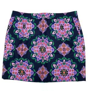 J. Crew Floral Skirt | Navy and Pink